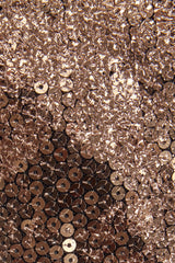 Embellished Corset A-line Mini Dress in Black Gold Foil